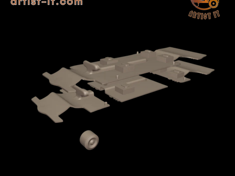 캐딜락 75 플릿우드 리무진 1953 3D 프린트 모델 3D 프린트 모델