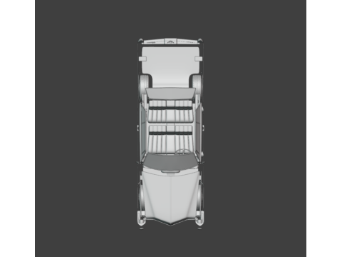 Cadillac coupe de ville 1966 3d print model Modello di stampa 3D