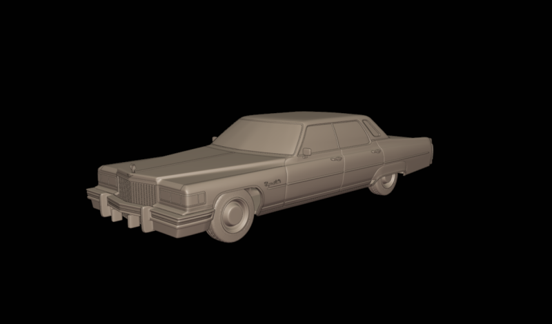 4 doors cadillac deville sedan 1975 3d print model Model do druku 3D .c4d .max .obj .3ds .fbx .stl .blend
