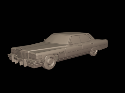 4 doors cadillac deville sedan 1975 3d print model Model do druku 3D