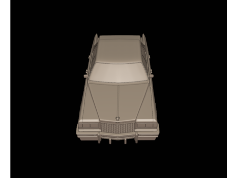 4 doors cadillac deville sedan 1975 3d print model Model do druku 3D