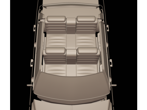 4 doors cadillac deville sedan 1975 3d print model Model do druku 3D