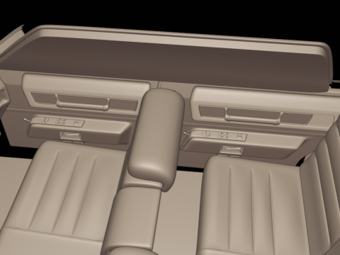 4 doors cadillac deville sedan 1975 3d print model Model do druku 3D