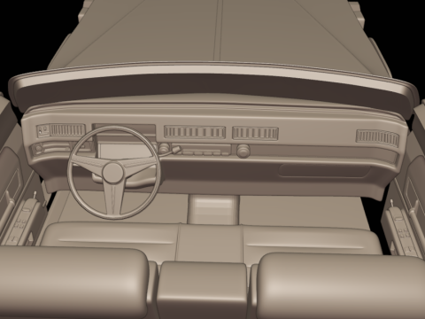 4 doors cadillac deville sedan 1975 3d print model Model do druku 3D
