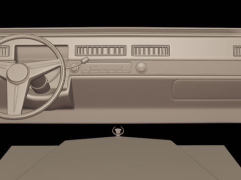 4 doors cadillac deville sedan 1975 3d print model Model do druku 3D