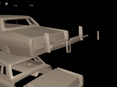 4 doors cadillac deville sedan 1975 3d print model Model do druku 3D
