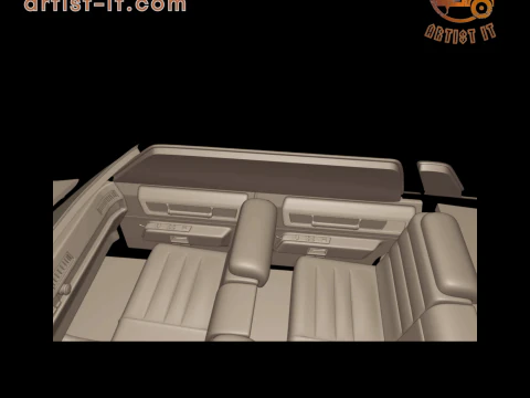 4 doors cadillac deville sedan 1975 3d print model 3D Print Model