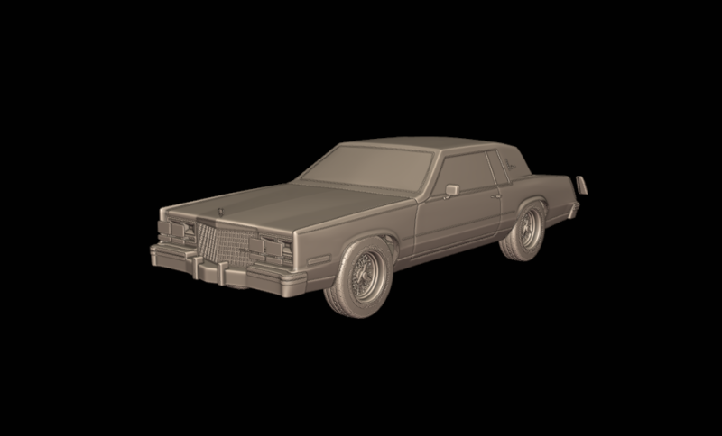 Cadillac eldorado 1983 3d print model Modello di stampa 3D .c4d .max .obj .3ds .fbx .stl .blend 