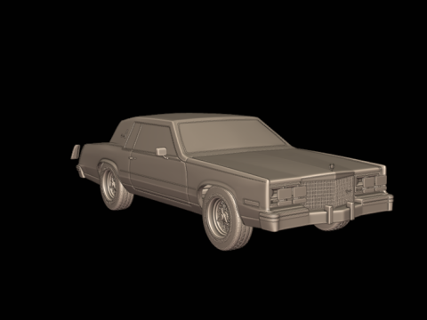 Cadillac eldorado 1983 3d print model Modello di stampa 3D