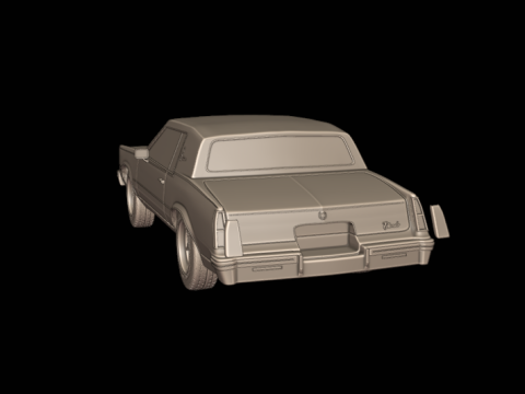 Cadillac eldorado 1983 3d print model Modello di stampa 3D