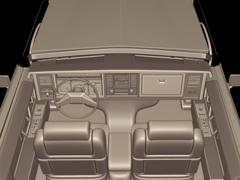 Cadillac eldorado 1983 3d print model Modello di stampa 3D