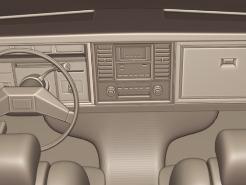 Cadillac eldorado 1983 3d print model Modello di stampa 3D