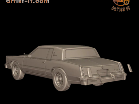 Cadillac eldorado 1983 3d print model 3D Print Model