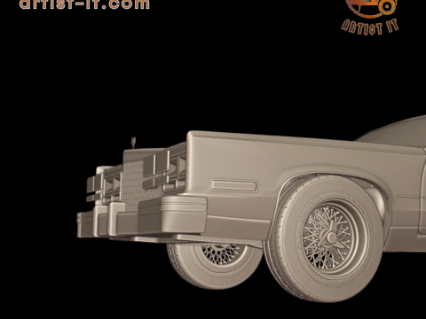Cadillac eldorado 1983 3d print model 3D Print Model