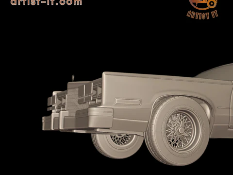 Cadillac eldorado 1983 3d print model 3D Print Model