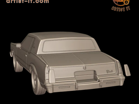Cadillac eldorado 1983 3d print model 3D Print Model