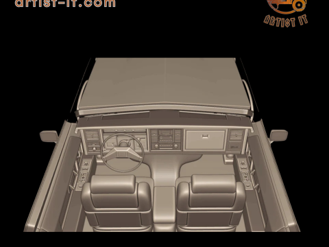 Cadillac eldorado 1983 3d print model 3D Print Model