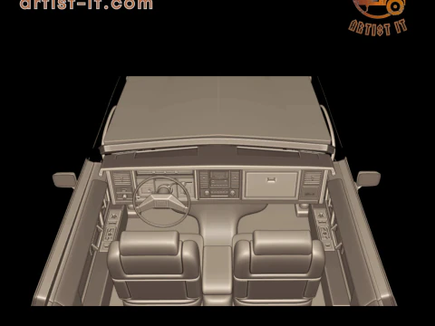 Cadillac eldorado 1983 3d print model 3D Print Model