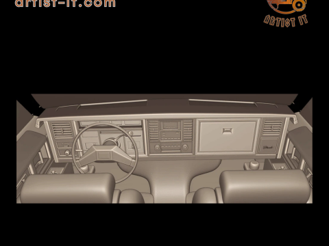 Cadillac eldorado 1983 3d print model 3D Print Model