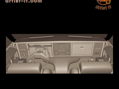 Cadillac eldorado 1983 3d print model 3D Print Model