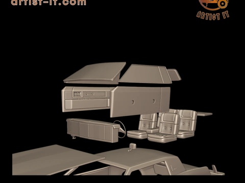 Cadillac eldorado 1983 3d print model 3D Print Model