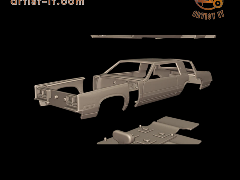 Cadillac eldorado 1983 3d print model 3D Print Model