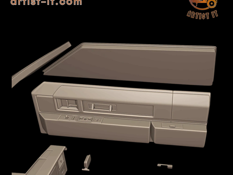 Cadillac eldorado 1983 3d print model 3D Print Model