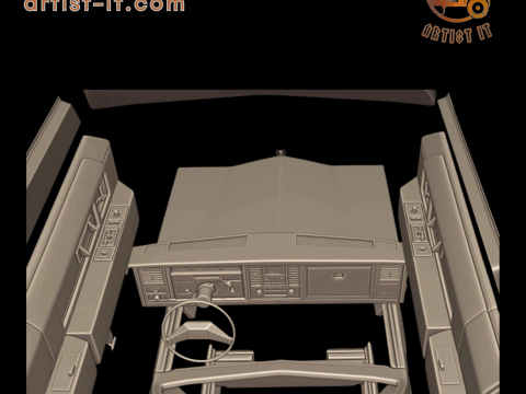 Cadillac eldorado 1983 3d print model 3D Print Model