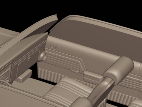 Baldwin motion chevelle 1969 3D Baskı Modeli