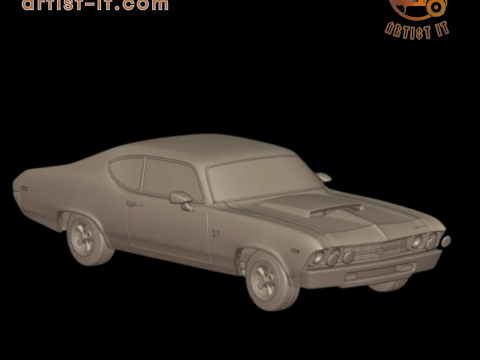 Baldwin motion chevelle 1969 3D Print Model