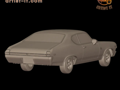 Baldwin motion chevelle 1969 3D Print Model
