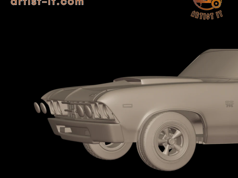 Baldwin motion chevelle 1969 3D Print Model