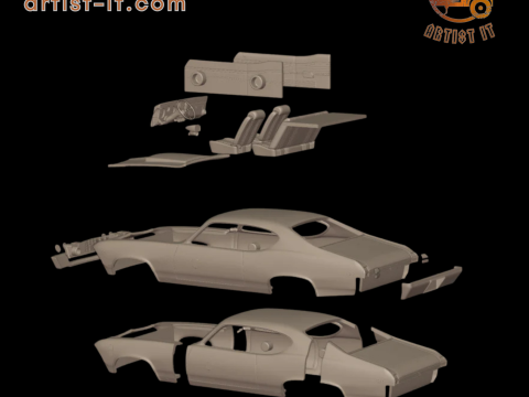 Baldwin motion chevelle 1969 3D Print Model