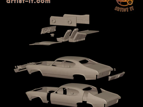 Baldwin motion chevelle 1969 3D Print Model