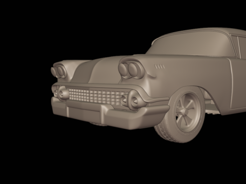 Chevrolet biscayne 2 door sedan 1958 3D Принт Модель