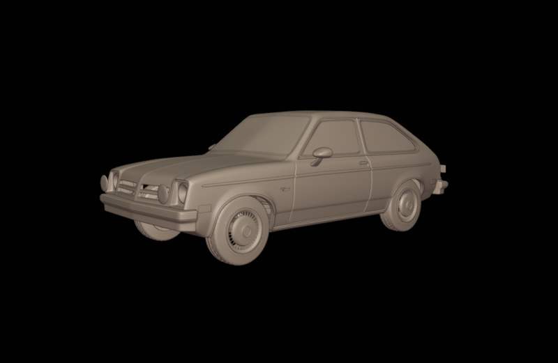 Chevrolet br chevette sl 1976 3D 打印模型 .c4d .max .obj .3ds .fbx .stl .blend 