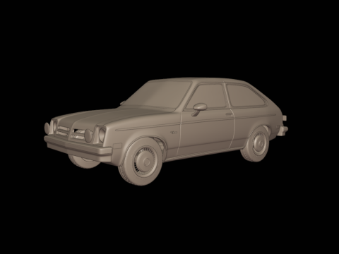 Chevrolet br chevette sl 1976 3Dプリントモデル