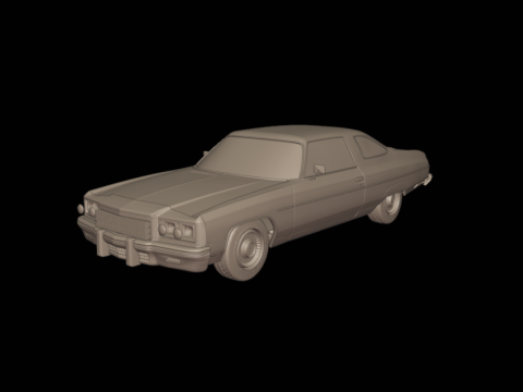 CHEVROLET CAPRICE 1975 3Dプリントモデル