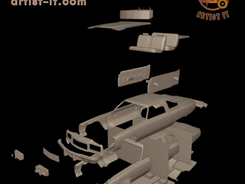 CHEVROLET CAPRICE 1975 3D Print Model