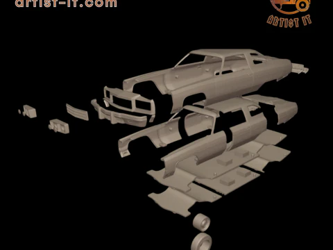 CHEVROLET CAPRICE 1975 3D Print Model