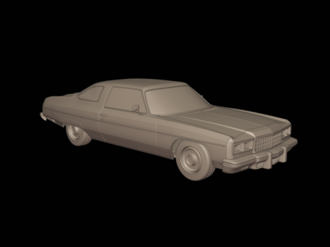 CHEVROLET CAPRICE 1976 3Dプリントモデル