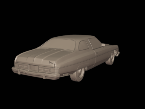 CHEVROLET CAPRICE 1976 3Dプリントモデル