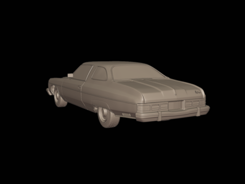 CHEVROLET CAPRICE 1976 3Dプリントモデル