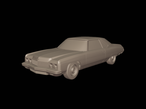 CHEVROLET CAPRICE CONVERTABLE 1973 3Dプリントモデル