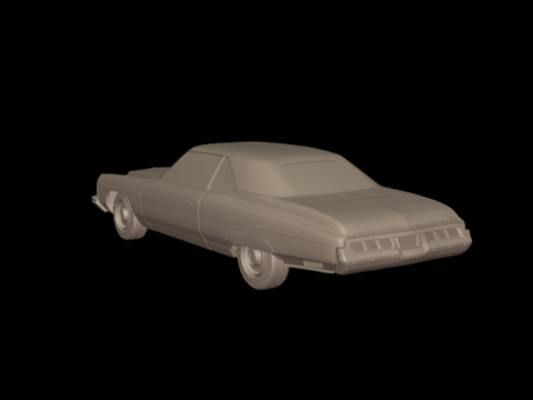 CHEVROLET CAPRICE CONVERTABLE 1973 Model Cetak 3D