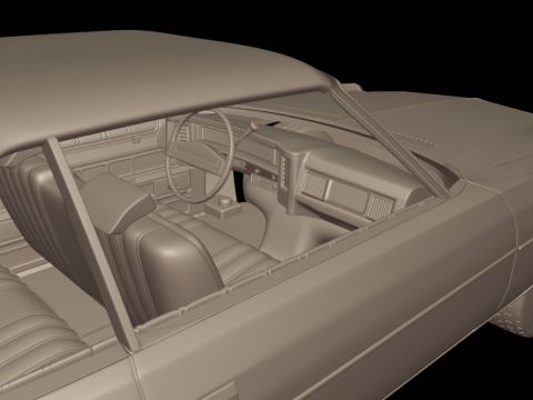 CHEVROLET CAPRICE CONVERTABLE 1973 Model Cetak 3D