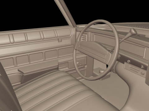 CHEVROLET CAPRICE CONVERTABLE 1973 Model Cetak 3D