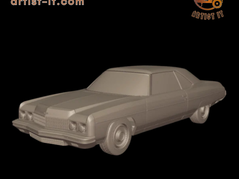 CHEVROLET CAPRICE CABRIOLET 1973 3D printmodel