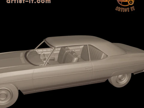 CHEVROLET CAPRICE CONVERTABLE 1973 3D Print Model