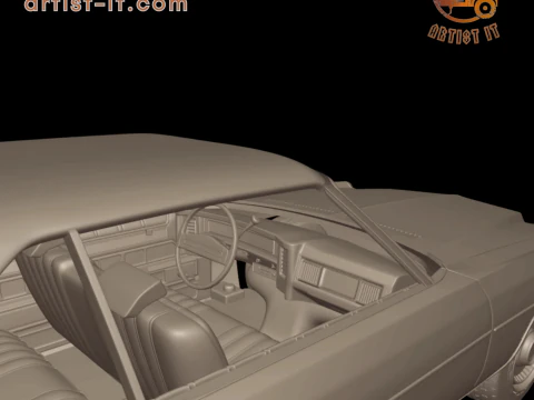 CHEVROLET CAPRICE CONVERTABLE 1973 3D Print Model